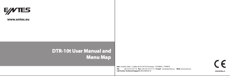 Image de la première page du manuel de l'appareil DTR-10t