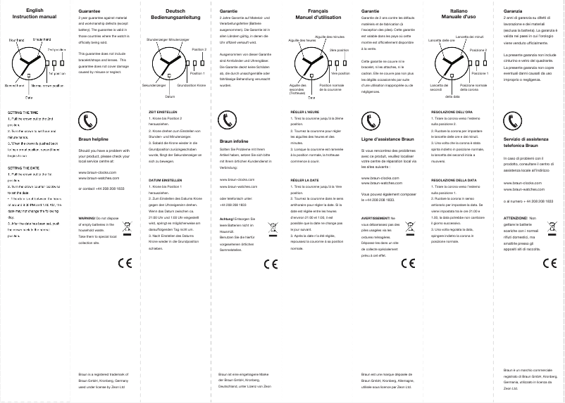 Image de la première page du manuel de l'appareil BN 0042