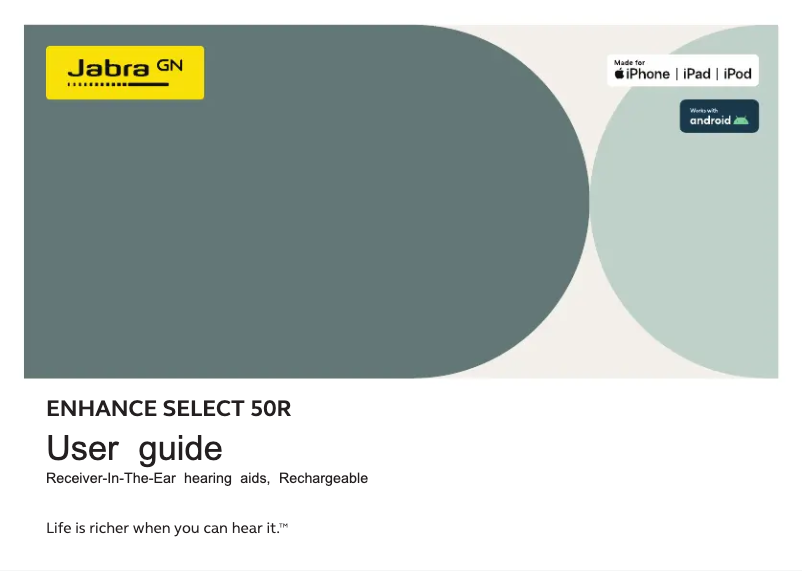Page n°1 - Manuel utilisateur Jabra Enhance Select 50R