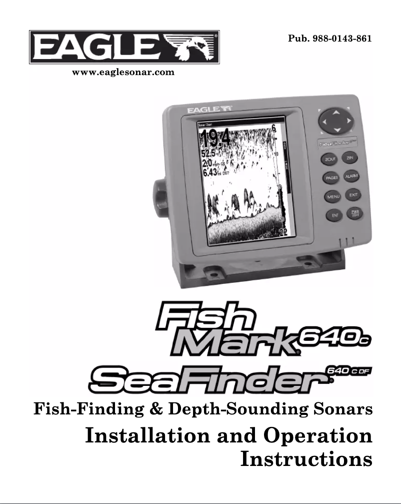 Page n°1 - Manuel utilisateur Eagle FishMark 640C