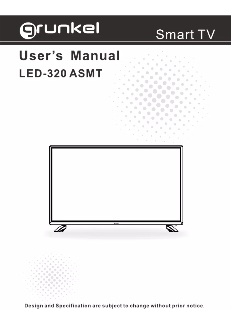 Page n°1 - Mode d'emploi Grunkel LED-320 ASMT