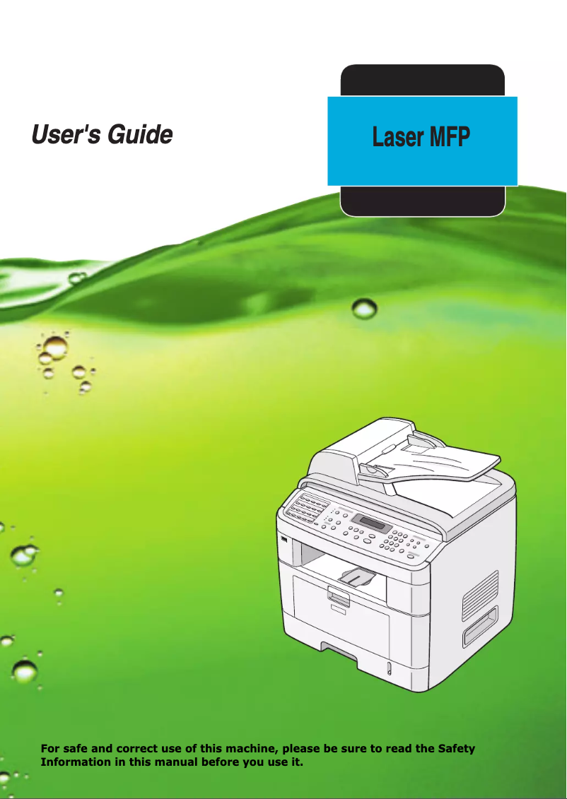 Page n°1 - Manuel utilisateur Ricoh AC205L