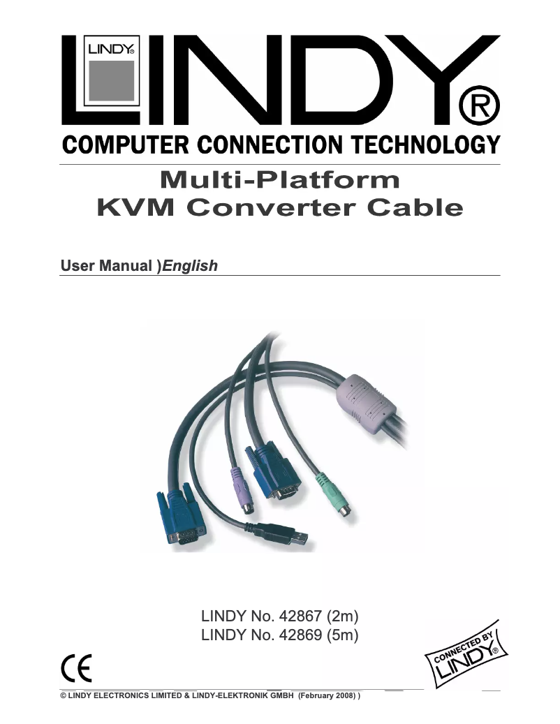 Page 1 de la notice Manuel utilisateur Lindy 42867