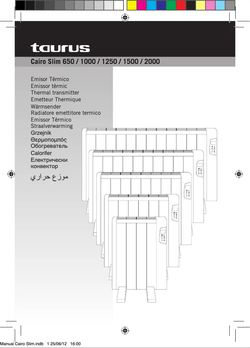 Page 1 de la notice Manuel utilisateur Taurus Cairo Slim 2000w