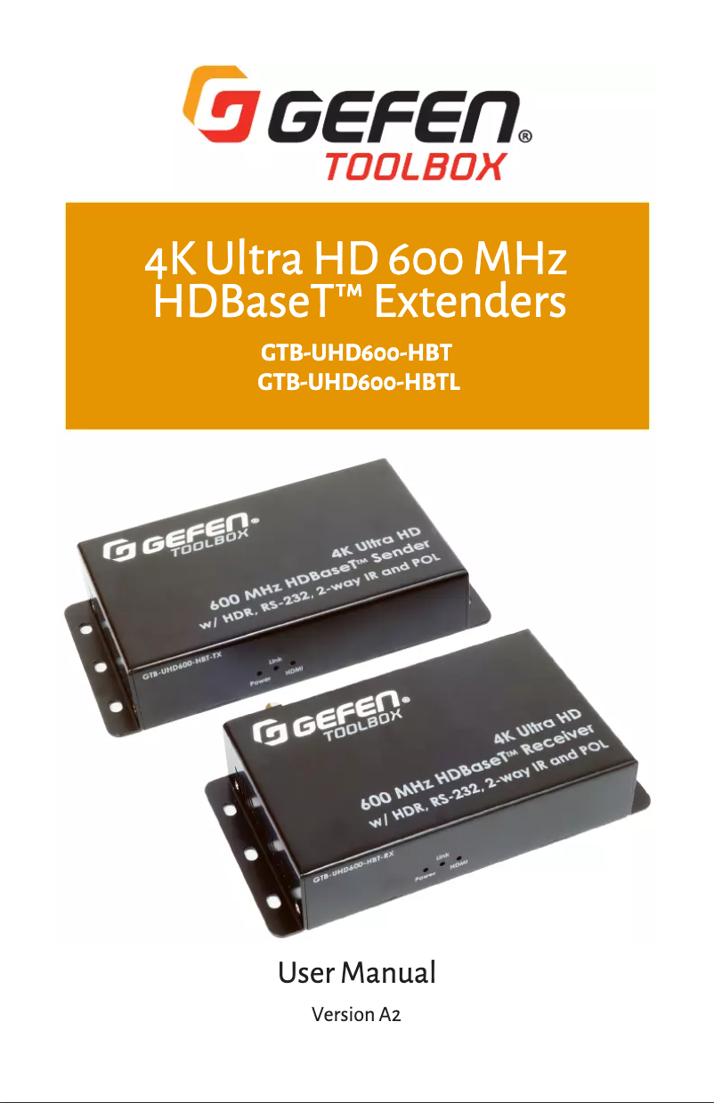 Imagen de la primera página del manual del dispositivo GTB-UHD600-HBTL