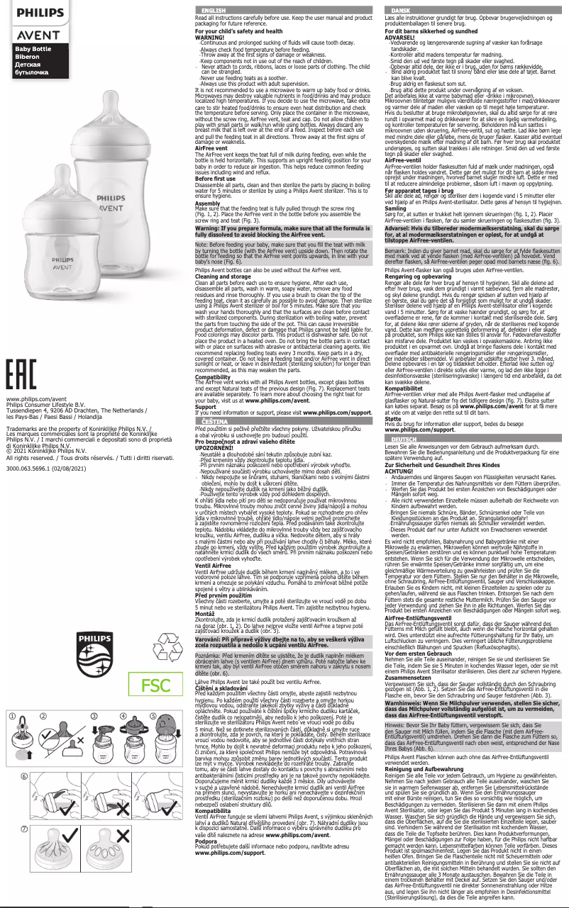 Page 1 de la notice Manuel utilisateur Philips Avent Natural Response SCY673