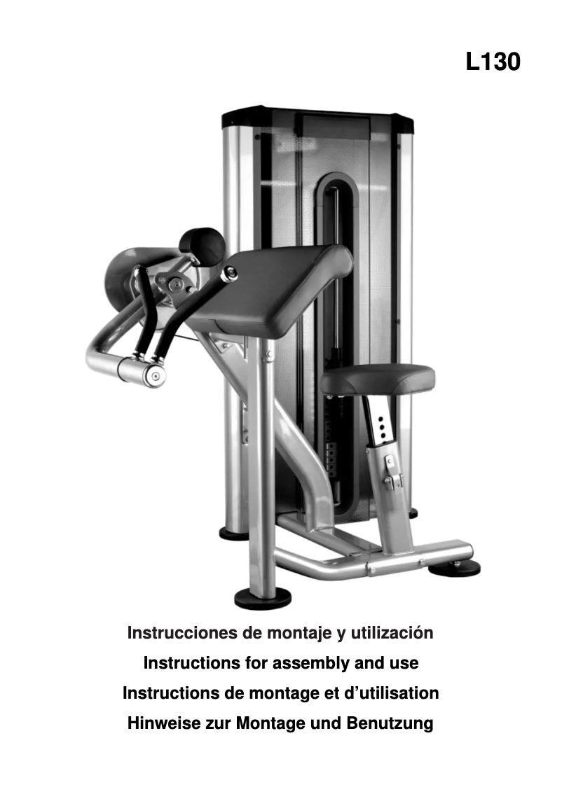 Página 1 del manual Manual de usuario BH Fitness L130
