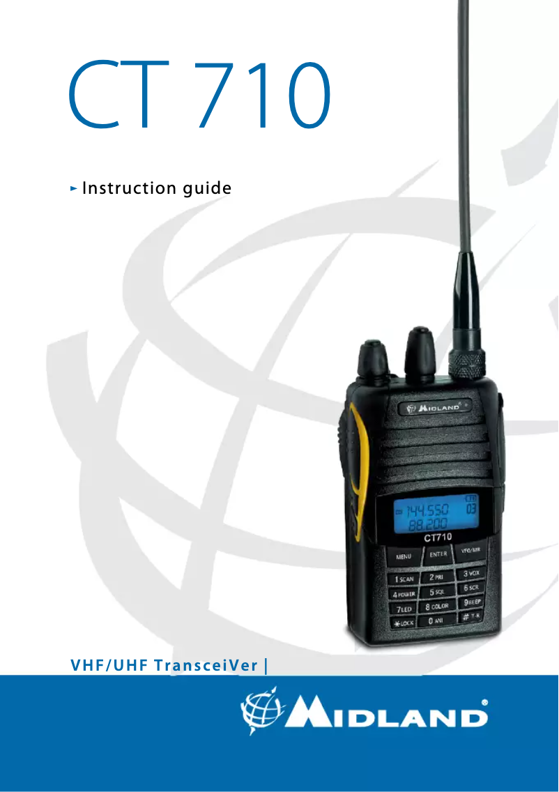 Page n°1 - Manuel utilisateur Midland CT710
