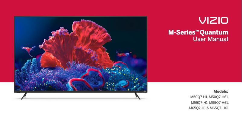 Page 1 de la notice Manuel utilisateur VIZIO M50Q7-H61