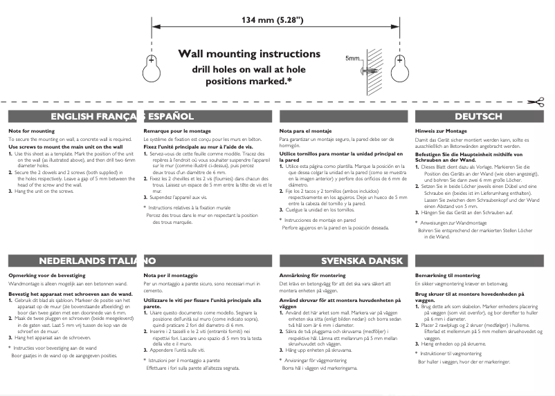 Page n°1 - Guide d'installation Philips DCM3060