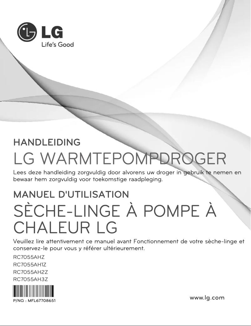 Page n°1 - Manuel utilisateur LG RC7055AH1Z