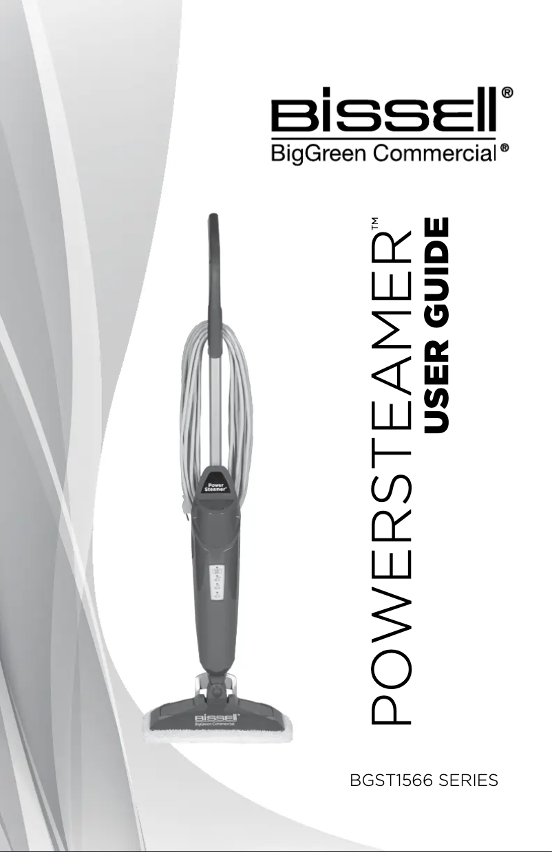 Page 1 de la notice Manuel d'utilisation et d'entretien Bissell BGST1566