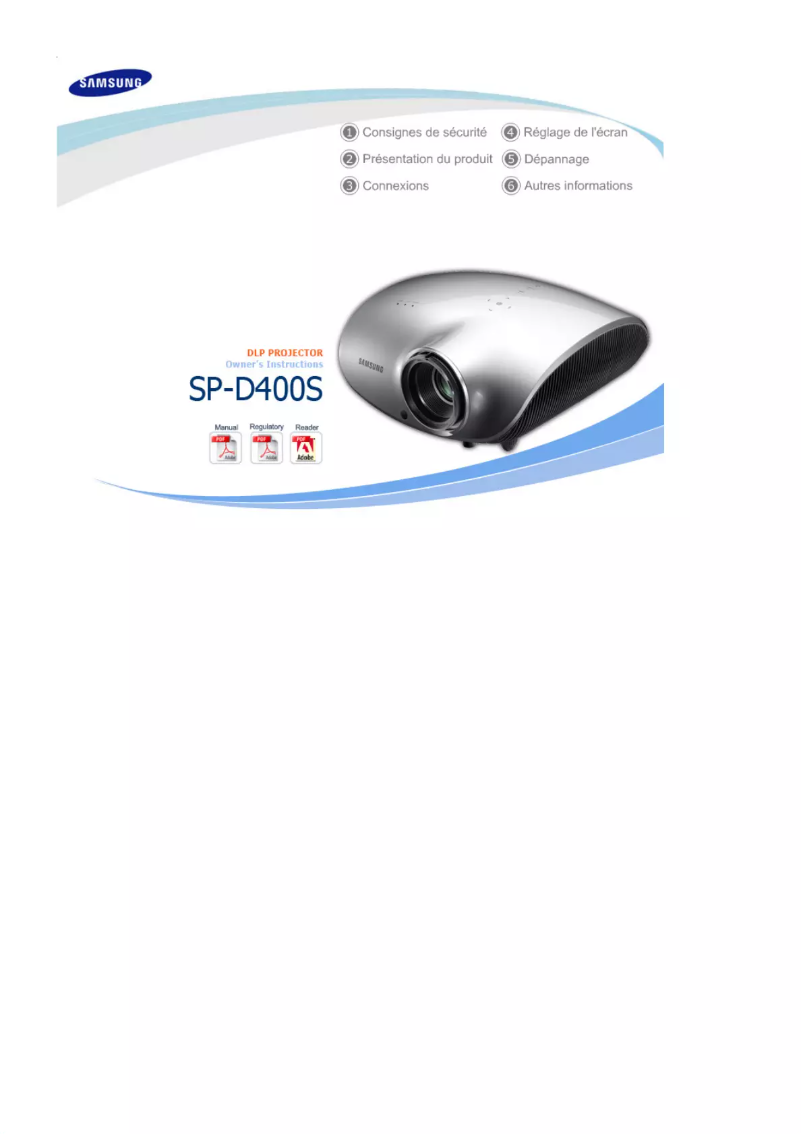 Page n°1 - Manuel utilisateur Samsung SP-D400