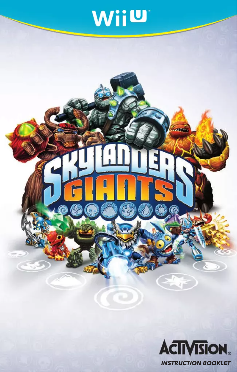 Page 1 de la notice Manuel utilisateur Nintendo Skylanders - Giants (Wii U)
