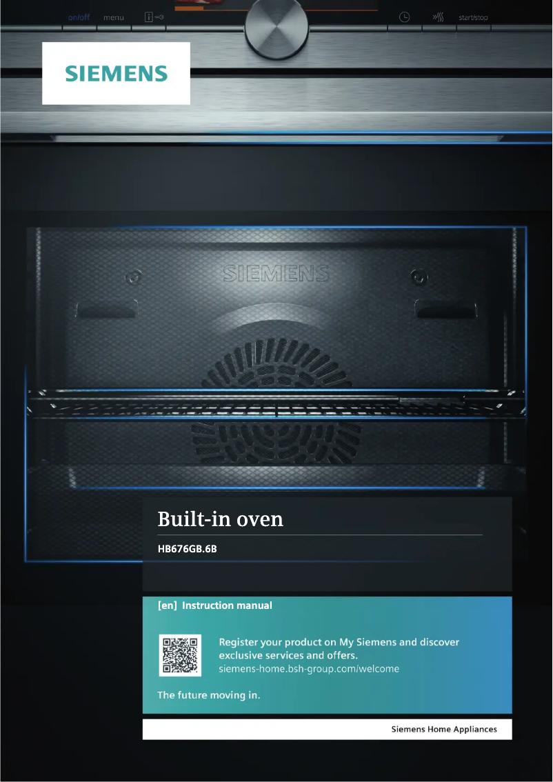 Page n°1 - Manuel utilisateur Siemens HB676GBS6B