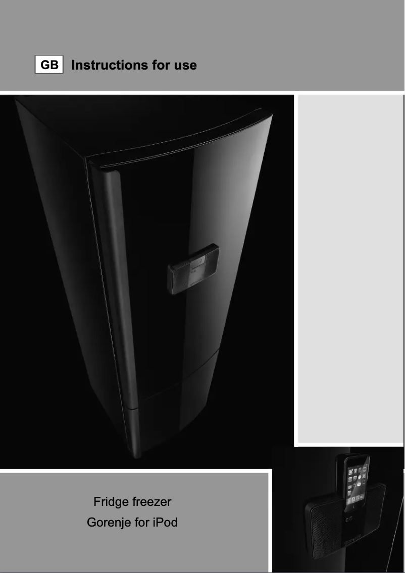 Page n°1 - Manuel utilisateur Gorenje RK1000IP