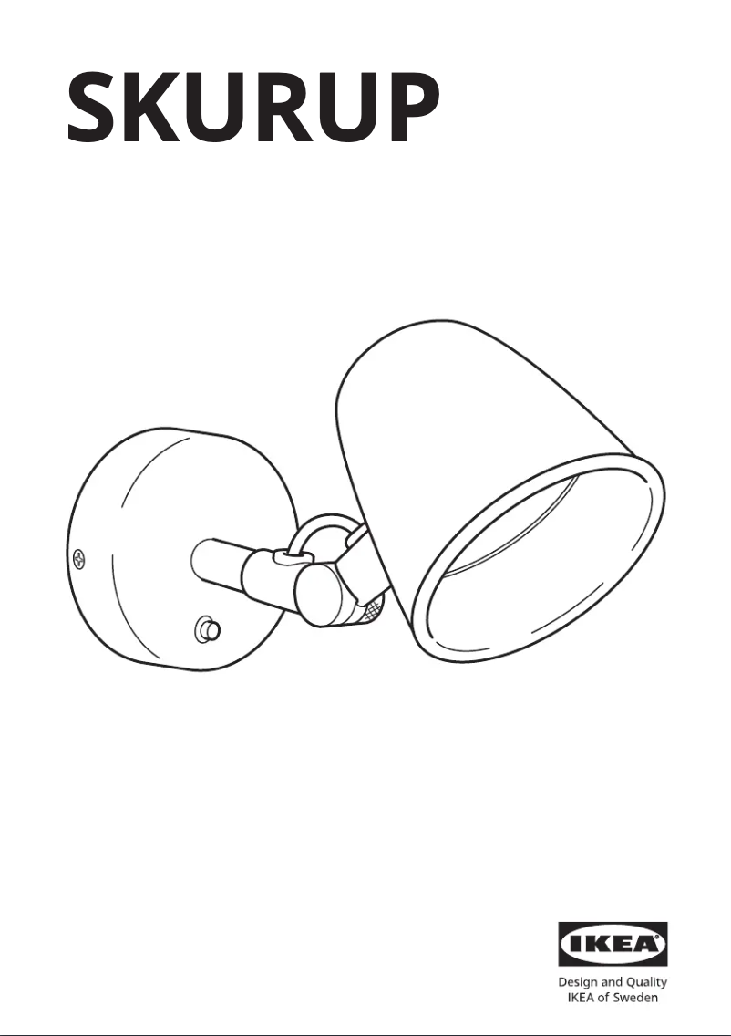 Page 1 de la notice Manuel utilisateur Ikea SKURUP 203.573.86