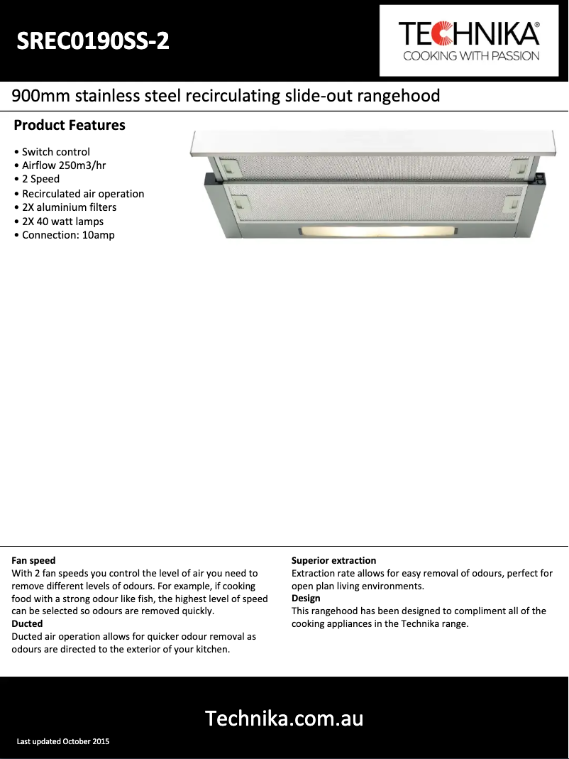 Image de la première page du manuel de l'appareil SREC0190SS-2