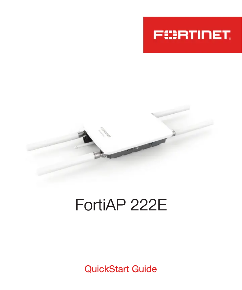 Página 1 del manual Manual de usuario Fortinet FortiAP 222E
