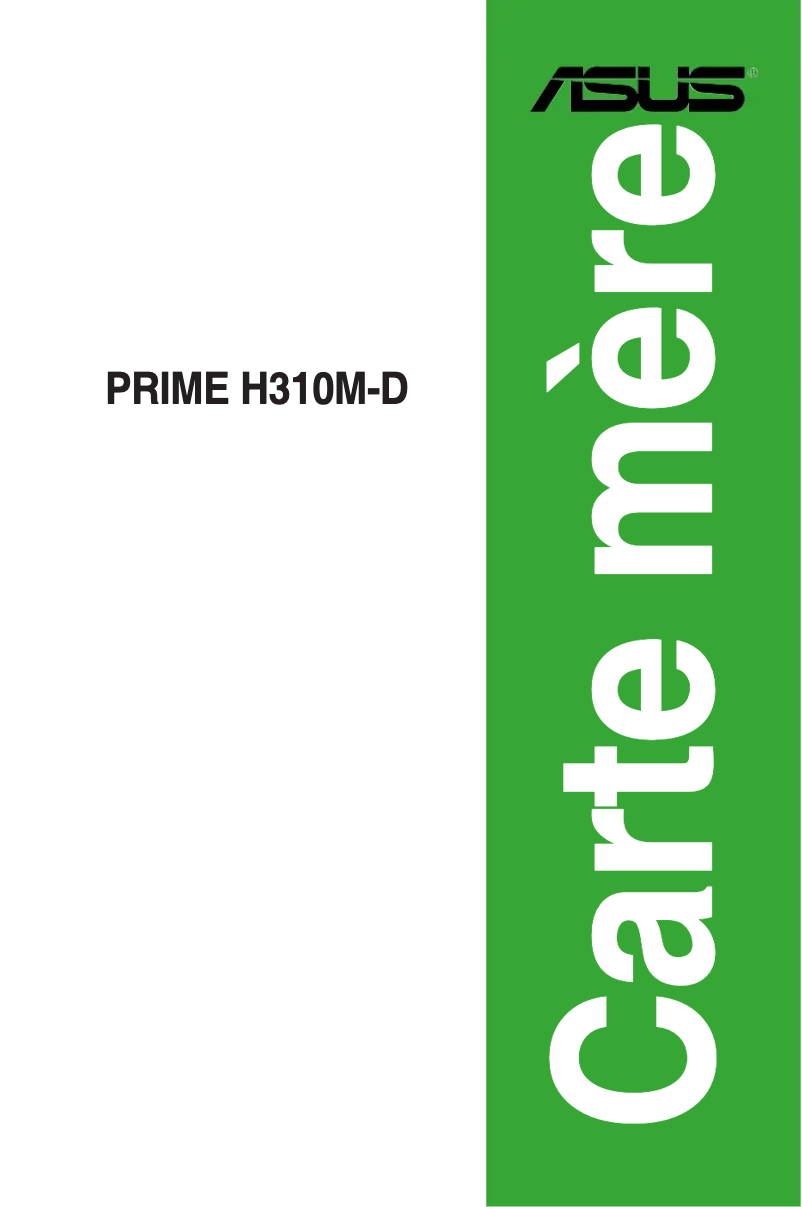 Page 1 de la notice Manuel utilisateur Asus PRIME H310M-D/CSM