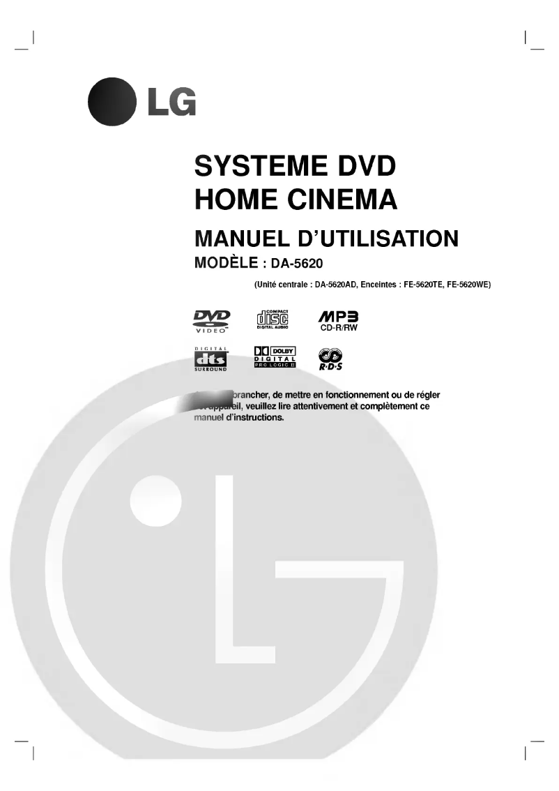 Página 1 del manual Manual de usuario LG DA-5620AD