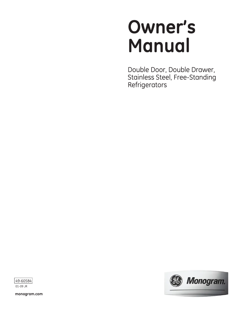 Image de la première page du manuel de l'appareil ZFGB21HYSS