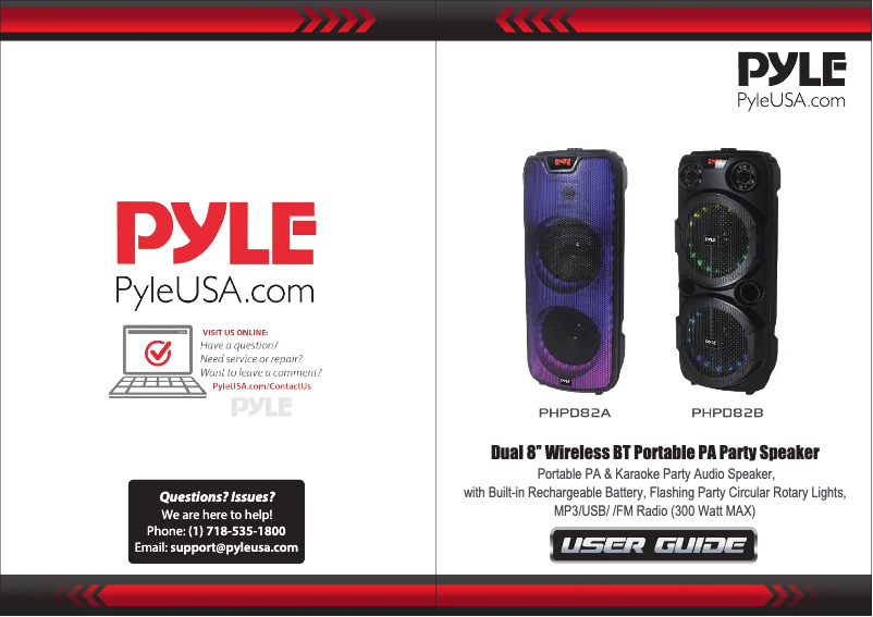 Page n°1 - Manuel utilisateur Pyle PHPD82B