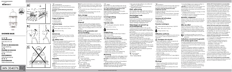 Image de la première page du manuel de l'appareil IAN 304076