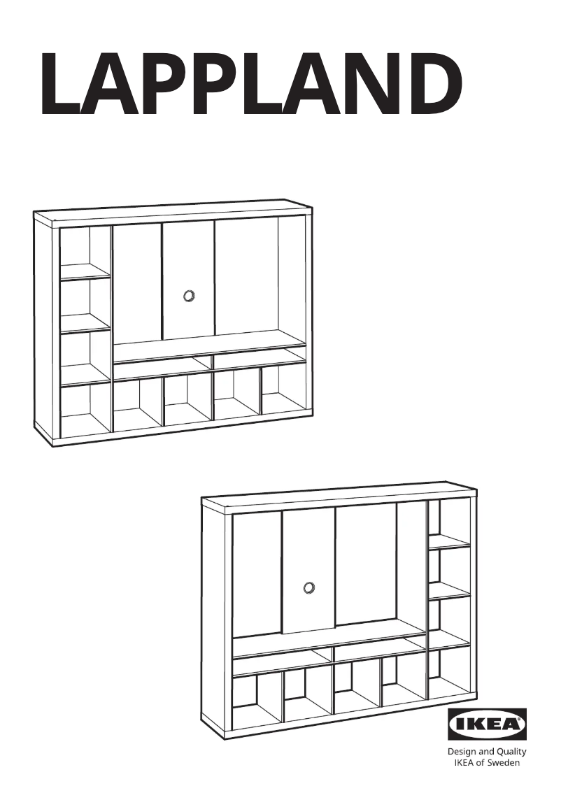 Page 1 de la notice Manuel utilisateur Ikea LAPPLAND 803.525.69