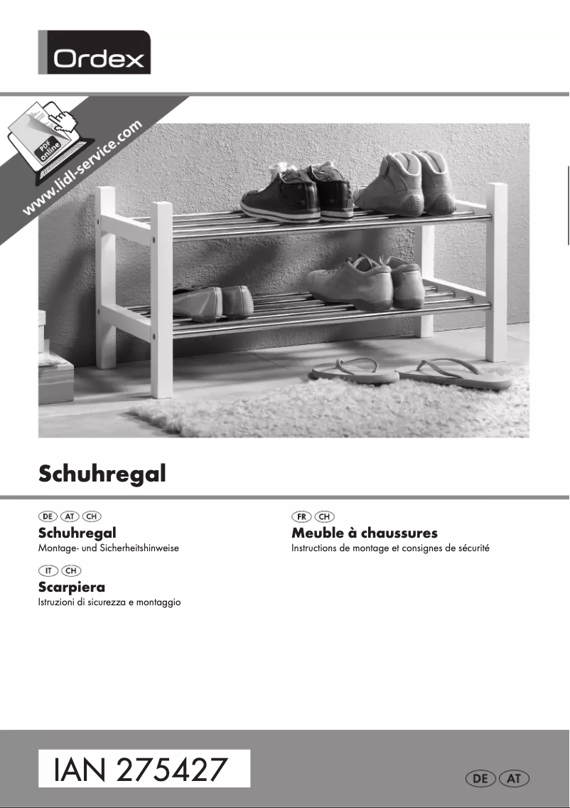 Page 1 de la notice Manuel utilisateur Ordex IAN 275427