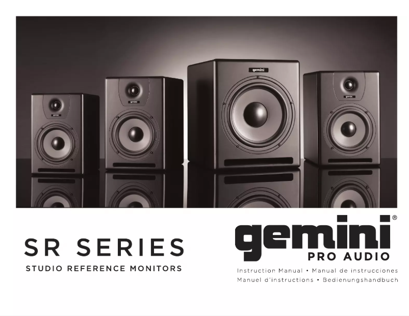 Image de la première page du manuel de l'appareil SR series