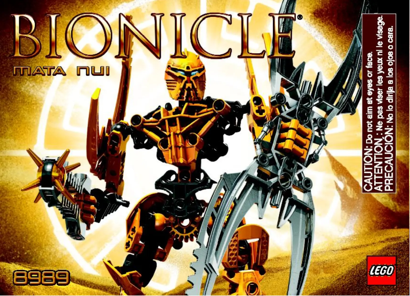 Page n°1 - Manuel utilisateur Lego Bionicle 8989