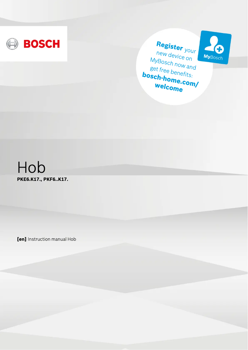 Page 1 de la notice Manuel utilisateur Bosch PKE611K17A