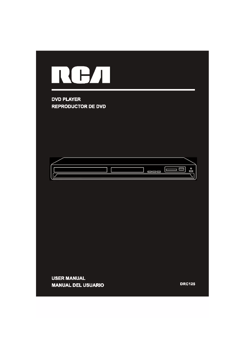 Page n°1 - Manuel utilisateur RCA DRC125