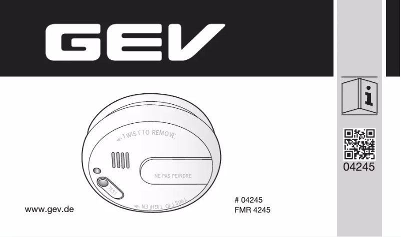 Page 1 de la notice Manuel utilisateur GEV FMR 4245