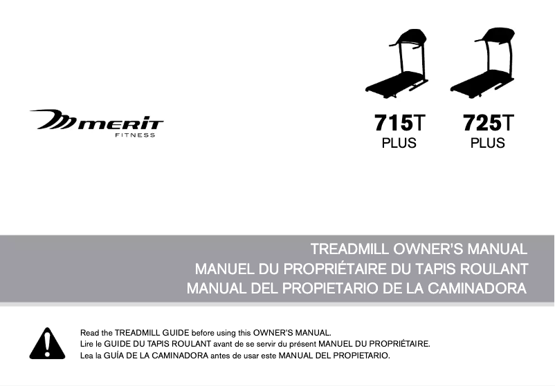 Page 1 de la notice Manuel utilisateur Merit 715T Plus