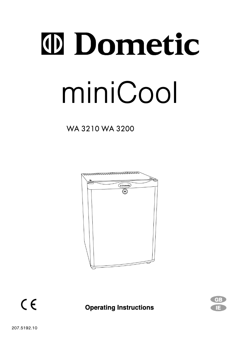 Página 1 del manual Manual de usuario Dometic WA 3200