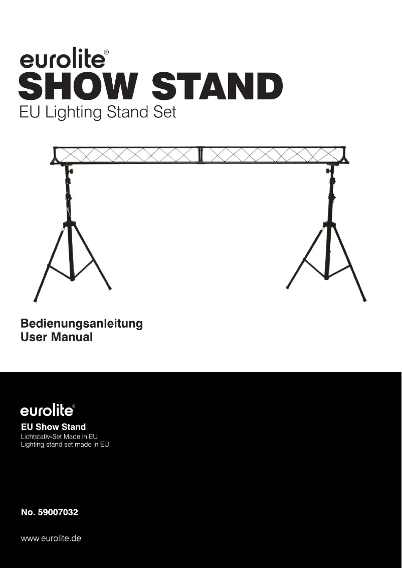 Page n°1 - Manuel utilisateur Eurolite Show Stand