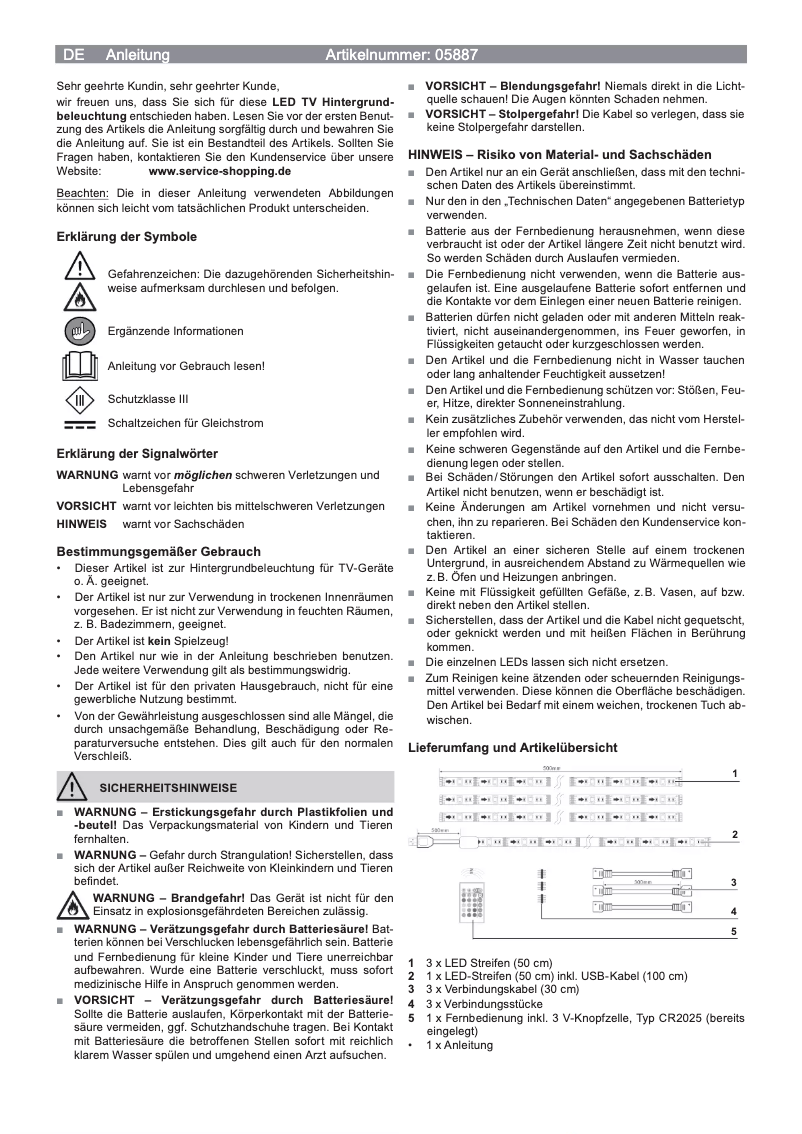 Page 1 de la notice Manuel utilisateur EasyMaxx 05887