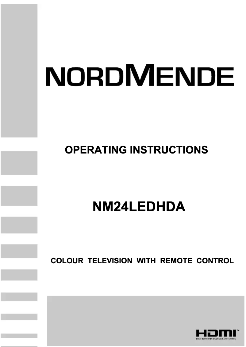 Image de la première page du manuel de l'appareil NM24LEDHDA