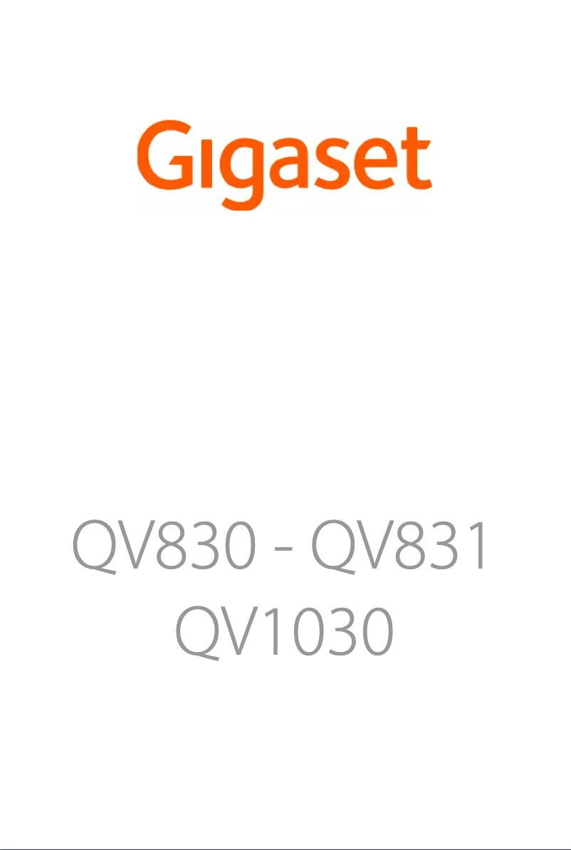 Page n°1 - Manuel utilisateur Gigaset QV831