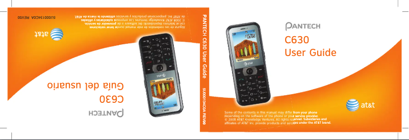 Image de la première page du manuel de l'appareil C630