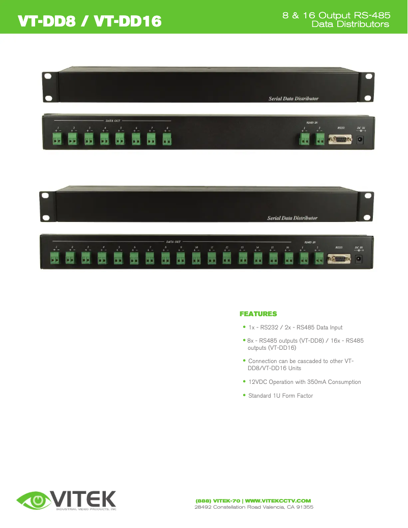 Page n°1 - Manuel utilisateur Vitek VT-DD16