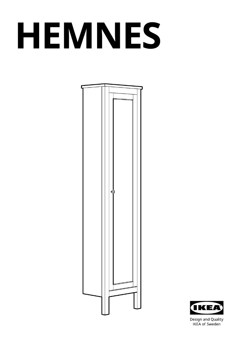 Page 1 de la notice Manuel utilisateur Ikea HEMNES 102.176.69