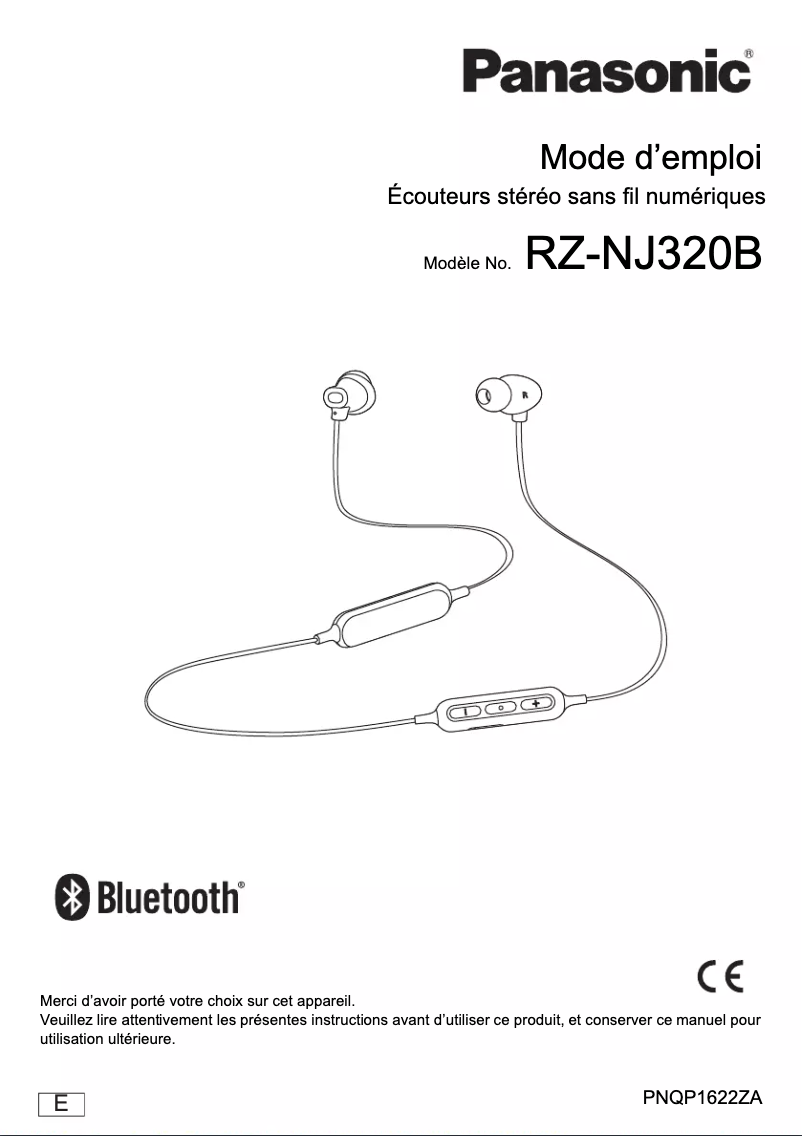 Image de la première page du manuel de l'appareil RZ-NJ320BE