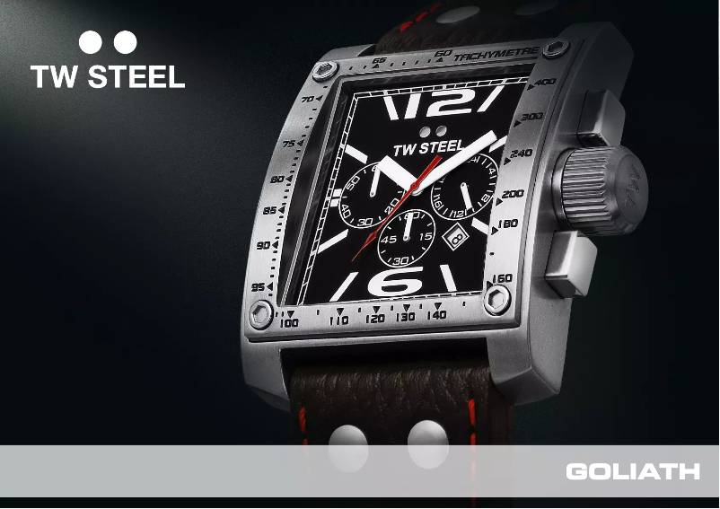 Page n°1 - Manuel utilisateur TW Steel Goliath TW107