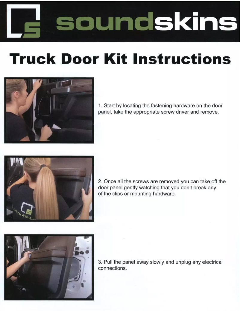 Página 1 del manual Manual de usuario Soundskins SSK-TCM4DR