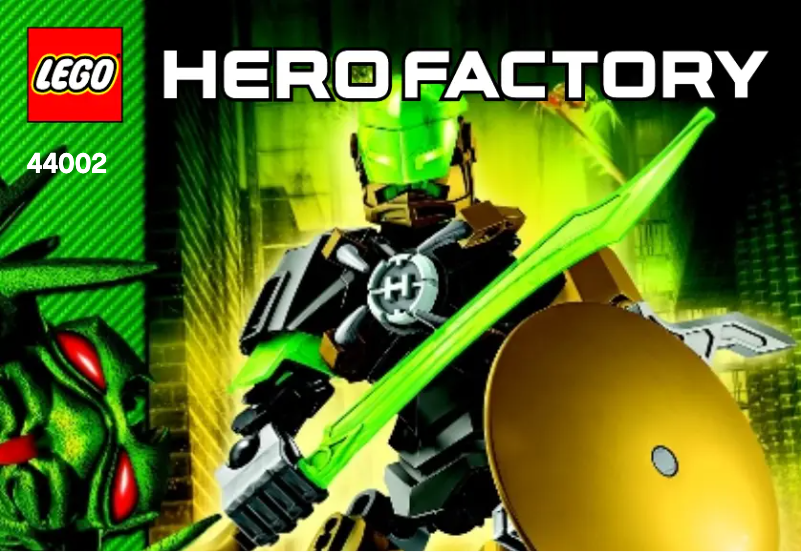 Image de la première page du manuel de l'appareil Hero Factory 44002