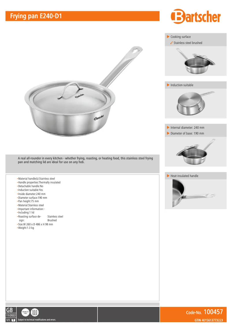 Image de la première page du manuel de l'appareil E240-D1