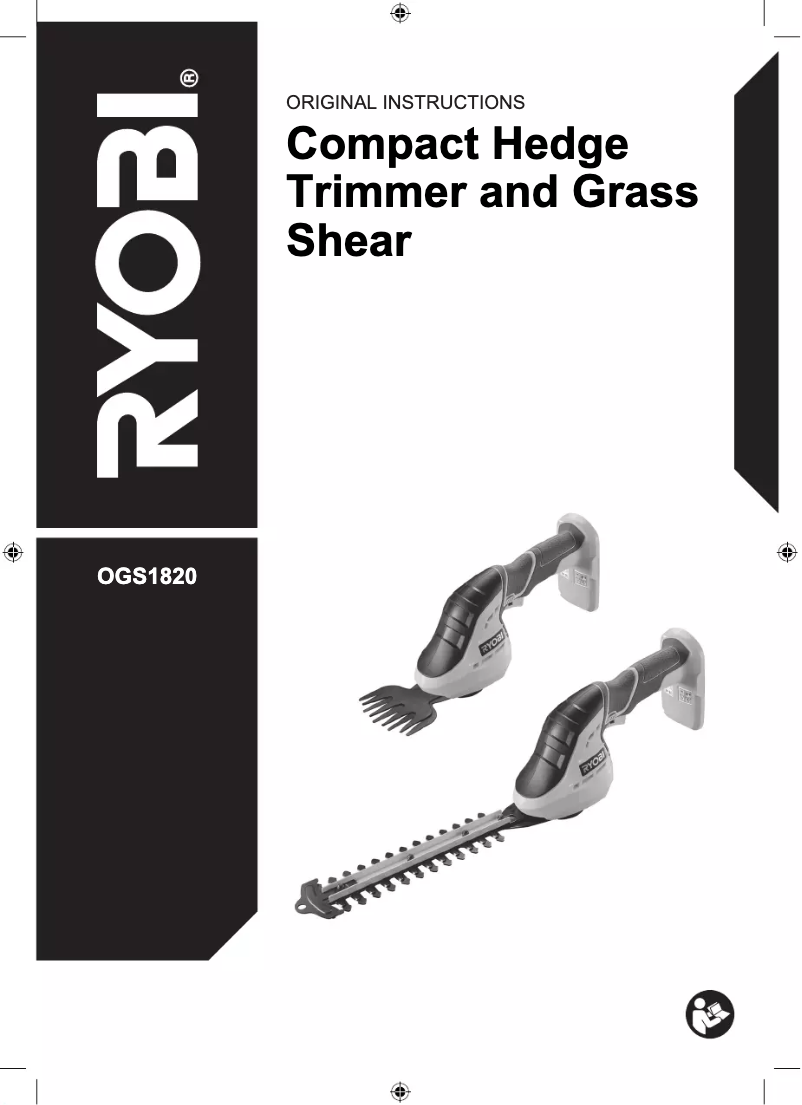 Página 1 del manual Manual de usuario RYOBI ONE+ OGS1820